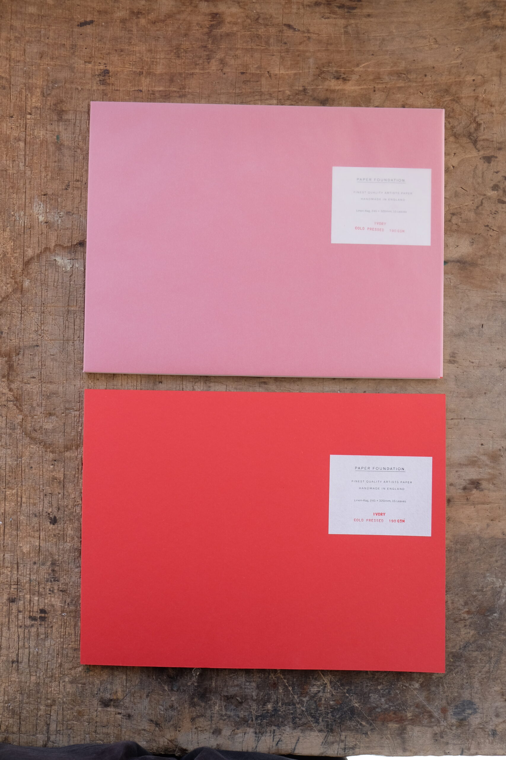 Art Pad L - Zeichenblock - PILLAR BOX RED X IVORY - Paper Foundation