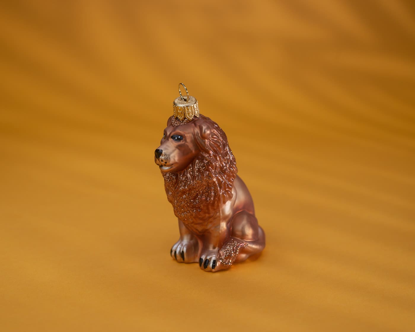 Löwe sitzend - Christbaumschmuck aus Glas-OF16908-Weihnachtsland-Christbaumschmuck Löwe sitzend - Christbaumschmuck aus Glas von Weihnachtsland aus der Kategorie Christbaumschmuck mit der Artikelnummer OF16908