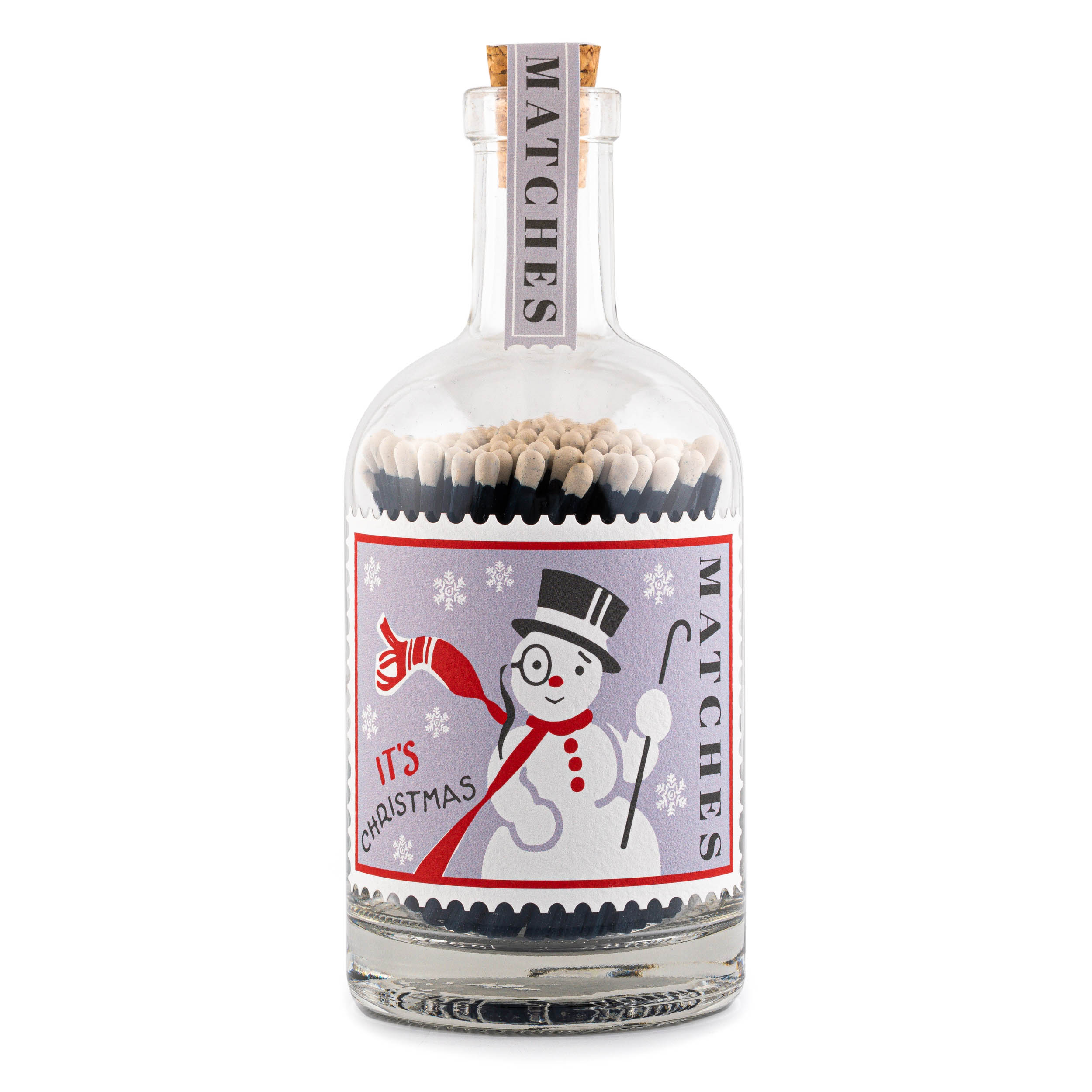 Streichhölzer "Snowman Stamp" im Glas - Streichholzflasche von Archivist Streichhölzer "Snowman Stamp" im Glas - Streichholzflasche von Archivist