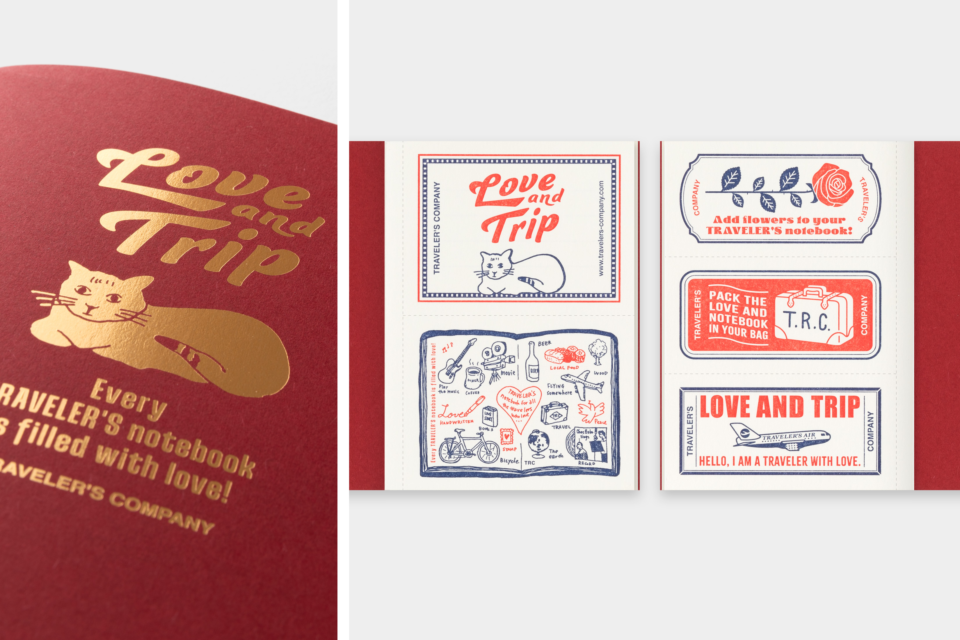 TRAVELER'S Notebook Refill Passport "Love and Trip" - Limited Edition - ***Preorder / Vorbestellung***