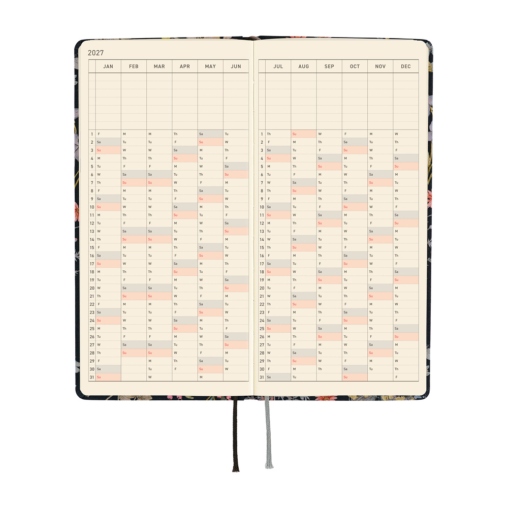 Weeks 2027 englisch – Liberty Fabrics: Floral Remedy | Hobonichi