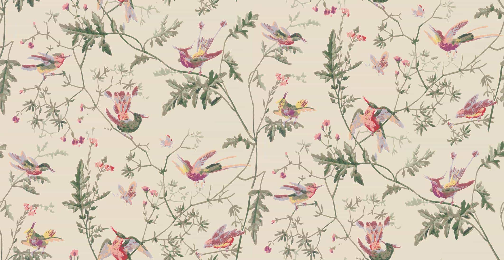 Hummingbirds Tapete - 100/14071 - Cole&Son - Archive Anthology von Cole&Son aus der Kategorie Archive Anthology mit der Artikelnummer 100-14071