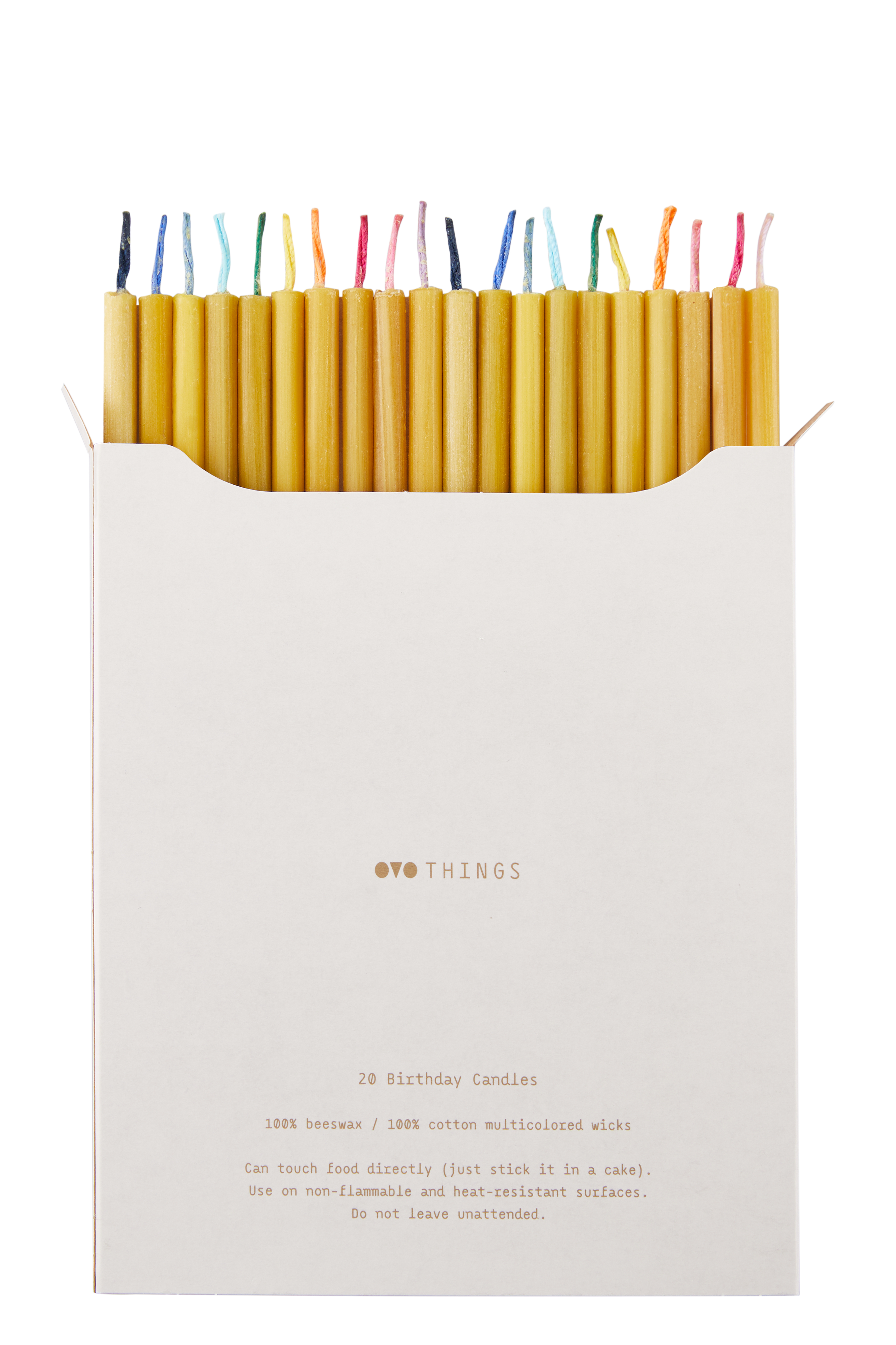 Birthday Candles - 20er Set Bienenwachskerzen von OVO Things Birthday Candles - 20er Set Bienenwachskerzen von OVO Things