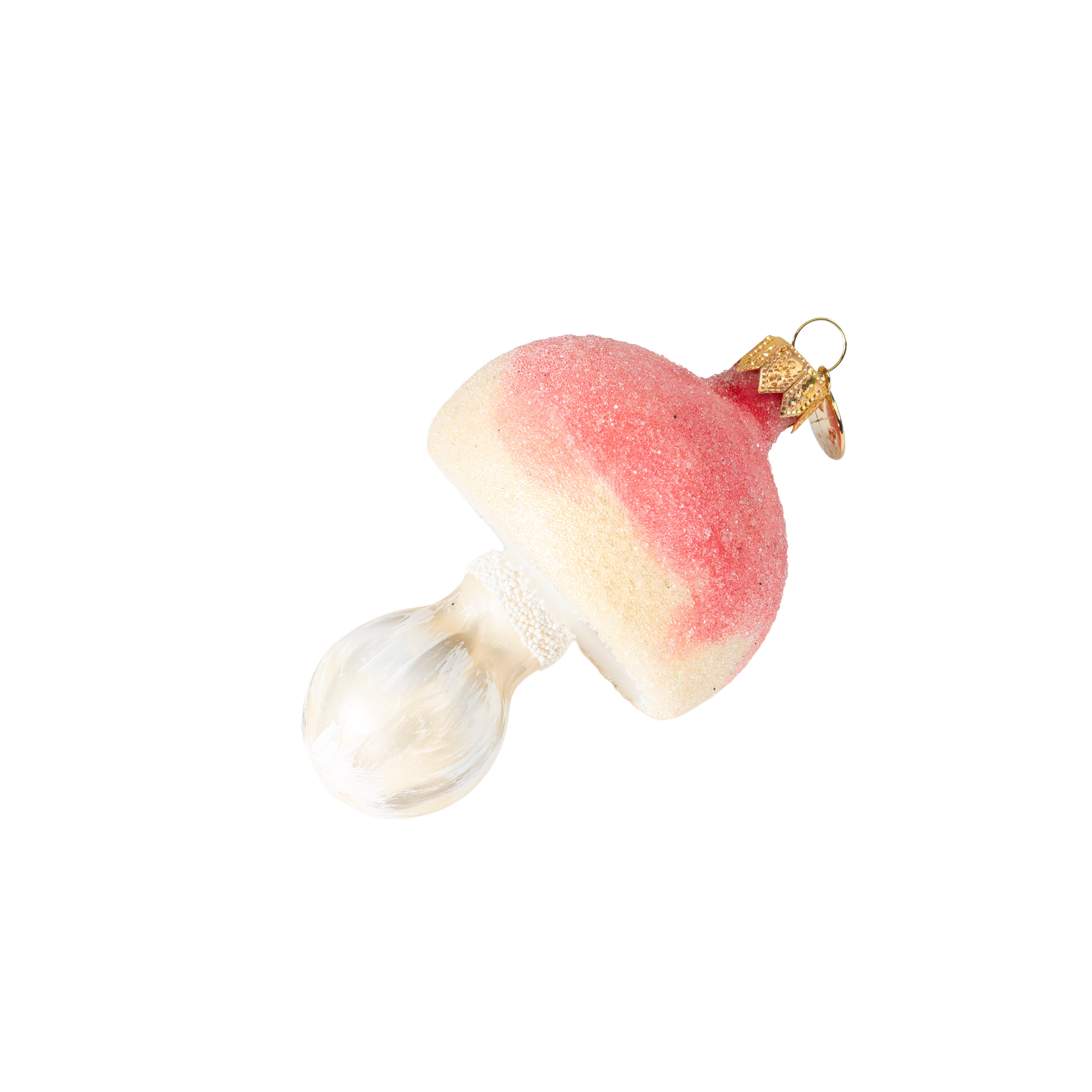 Pilz Pink - Christbaumschmuck - Freigeformte Glaskunst aus Polen