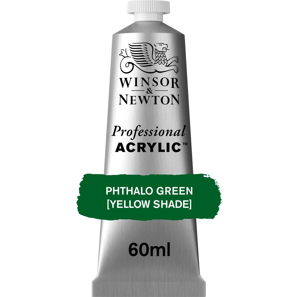 521 - Phthalo Green (Yellow Shade) - 60ml Professional Acrylic von Winsor&Newton - S2