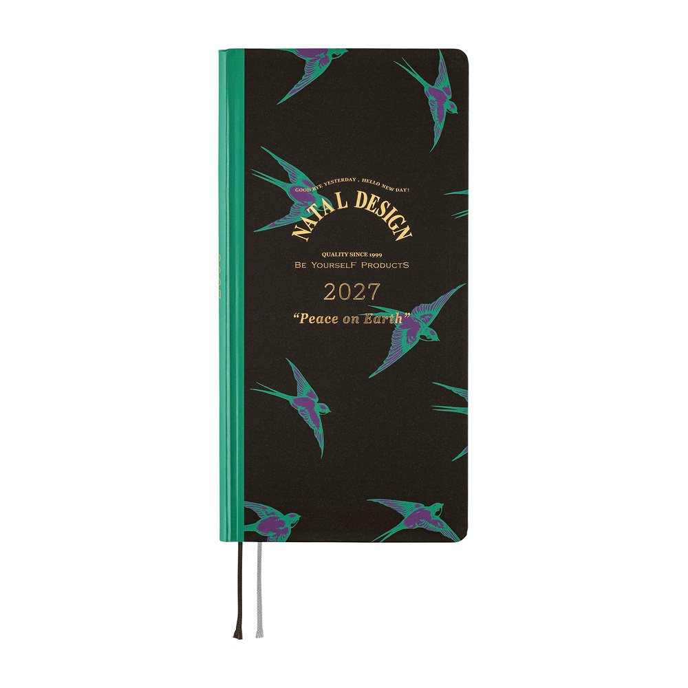 Weeks 2027 englisch – Natal Design: Lucky Swallow | Hobonichi
