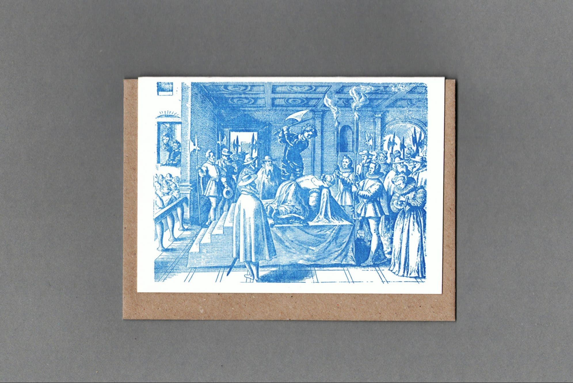 Mary Queen of Scots - Letterpress Karte mit Umschlag