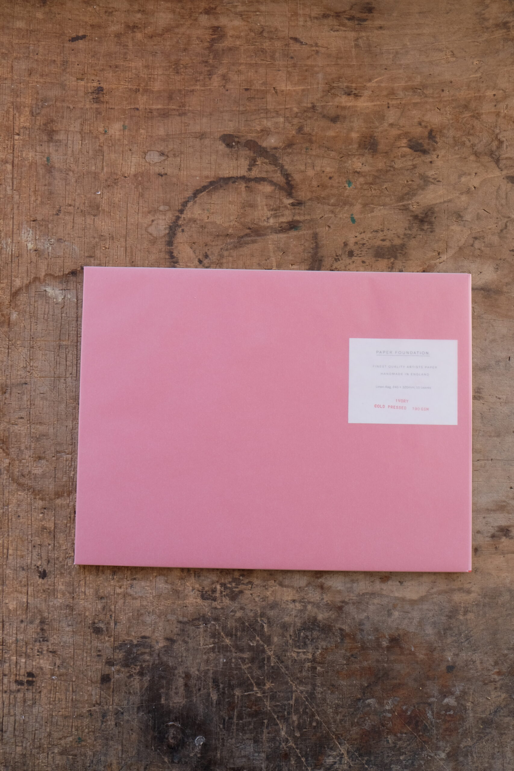 Art Pad L - Zeichenblock - PILLAR BOX RED X IVORY - Paper Foundation