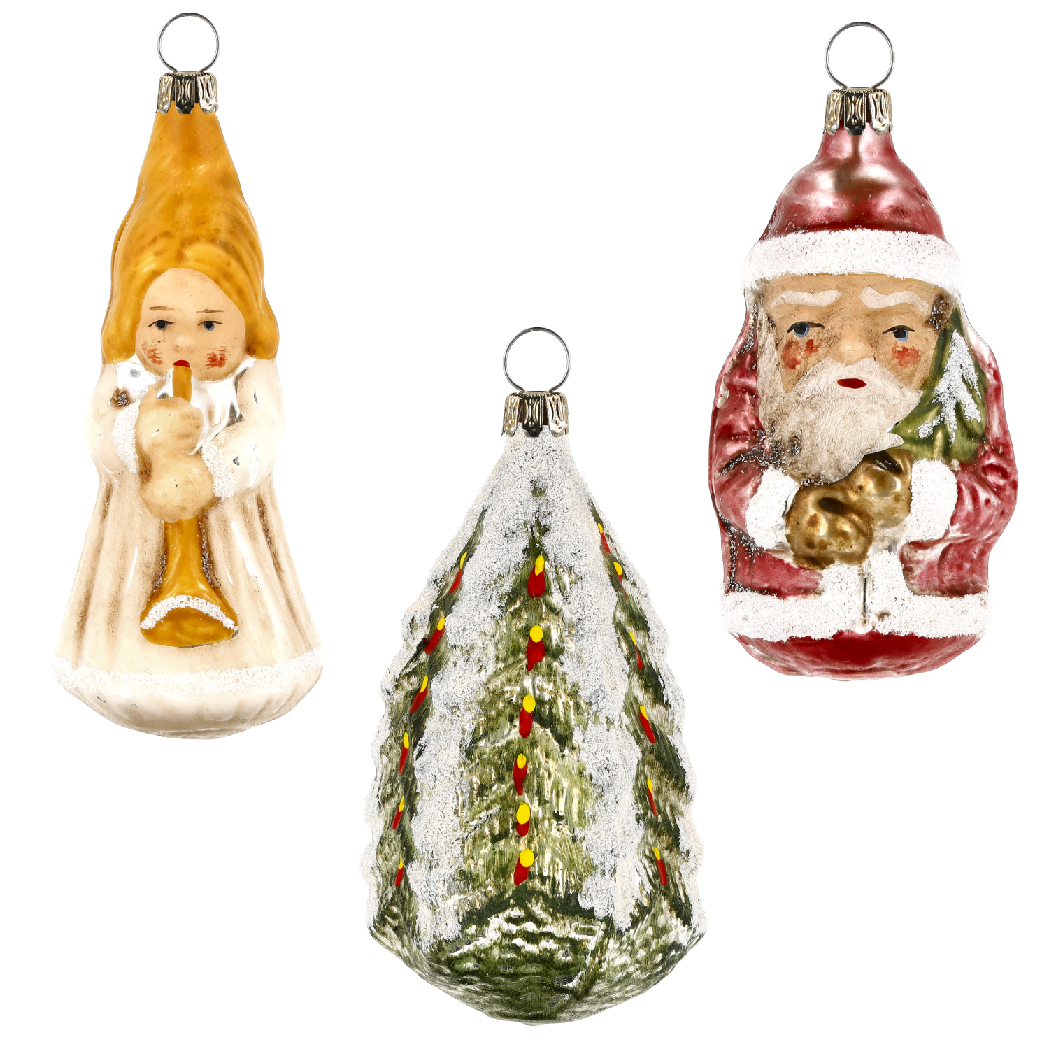 Weihnachtszeit - Christbaumschmuck Set aus Glas