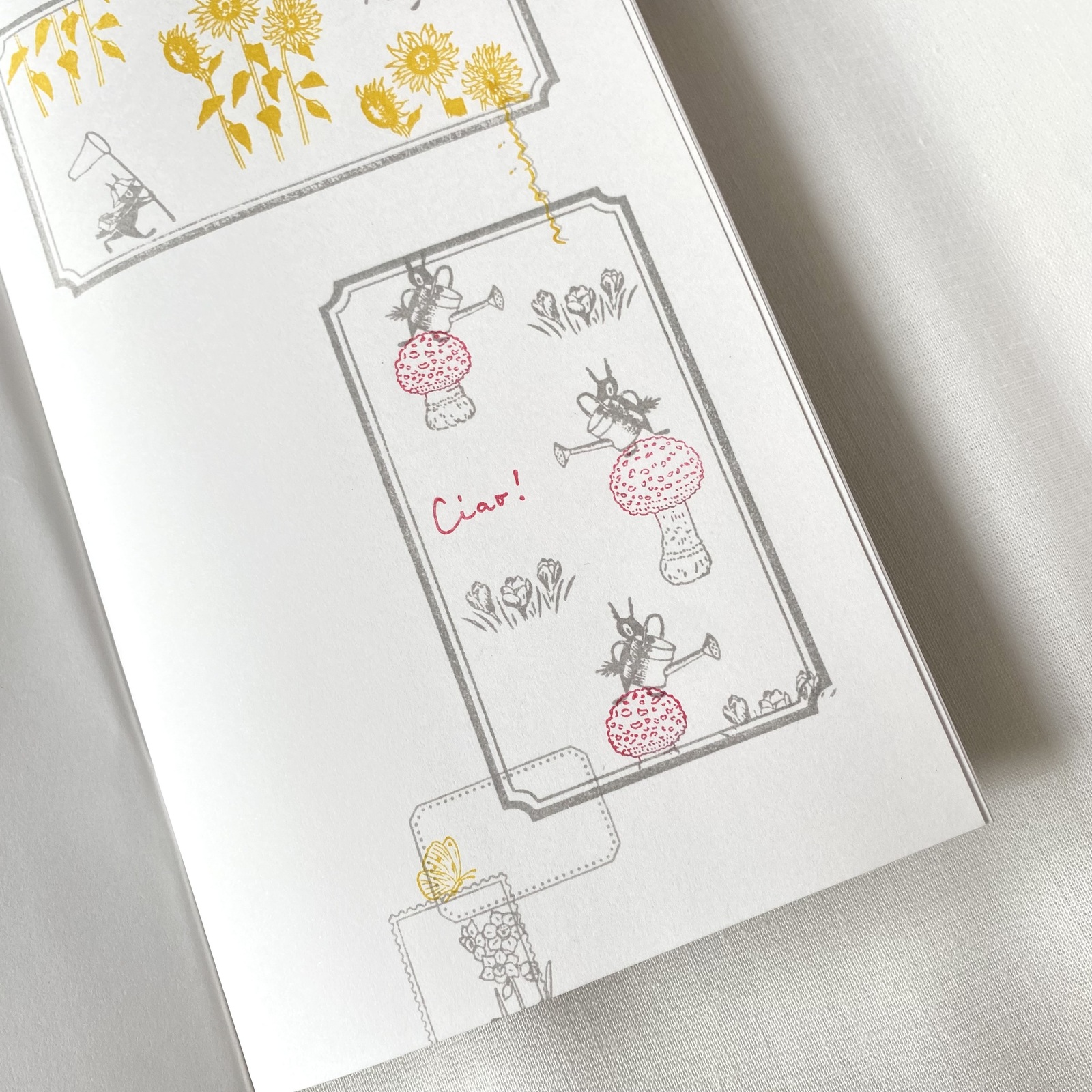 Eichhörnchen mit Gießkanne - Japanischer Stempel