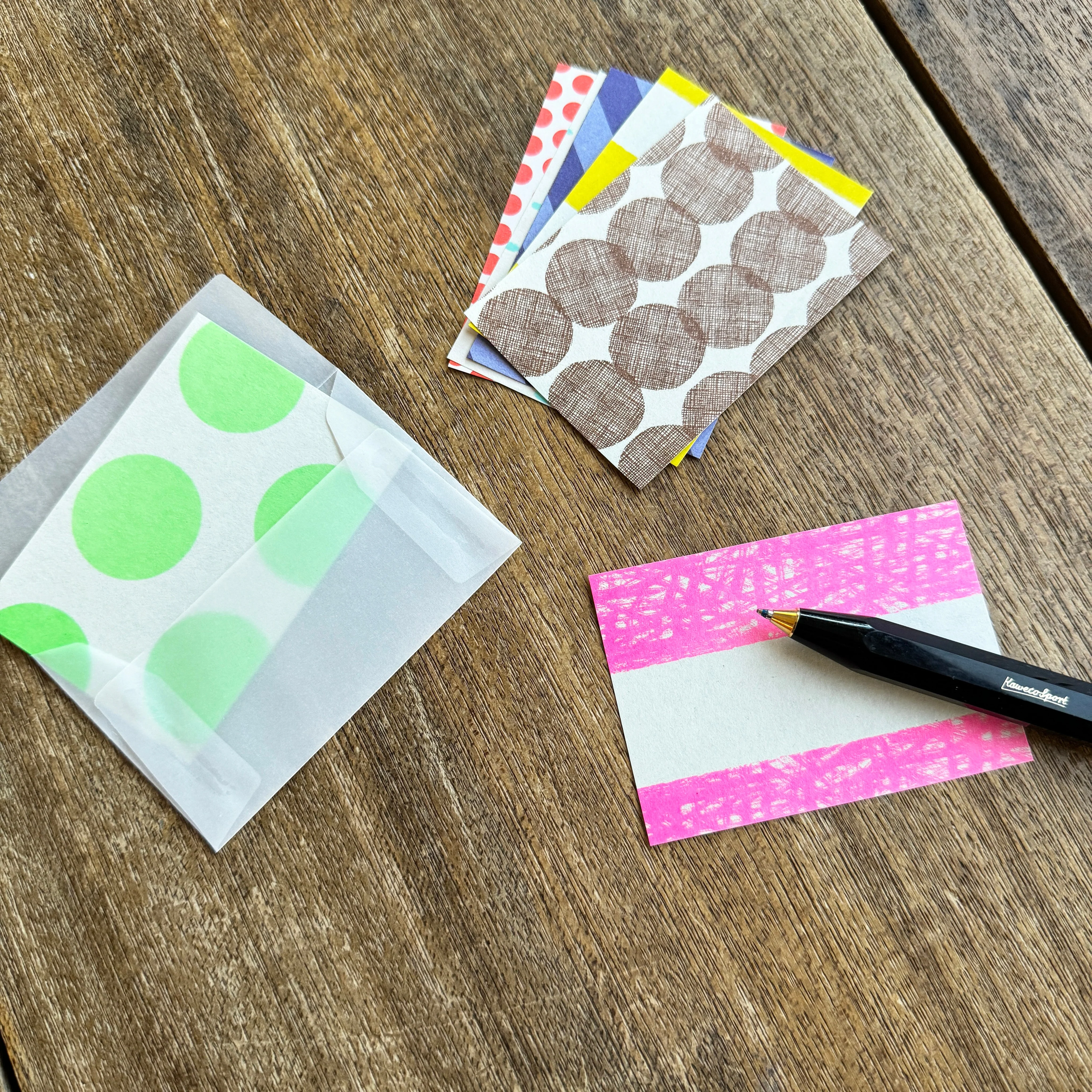 Iroiro Memo Pad Polka Dot Stripes - S - Mizushima