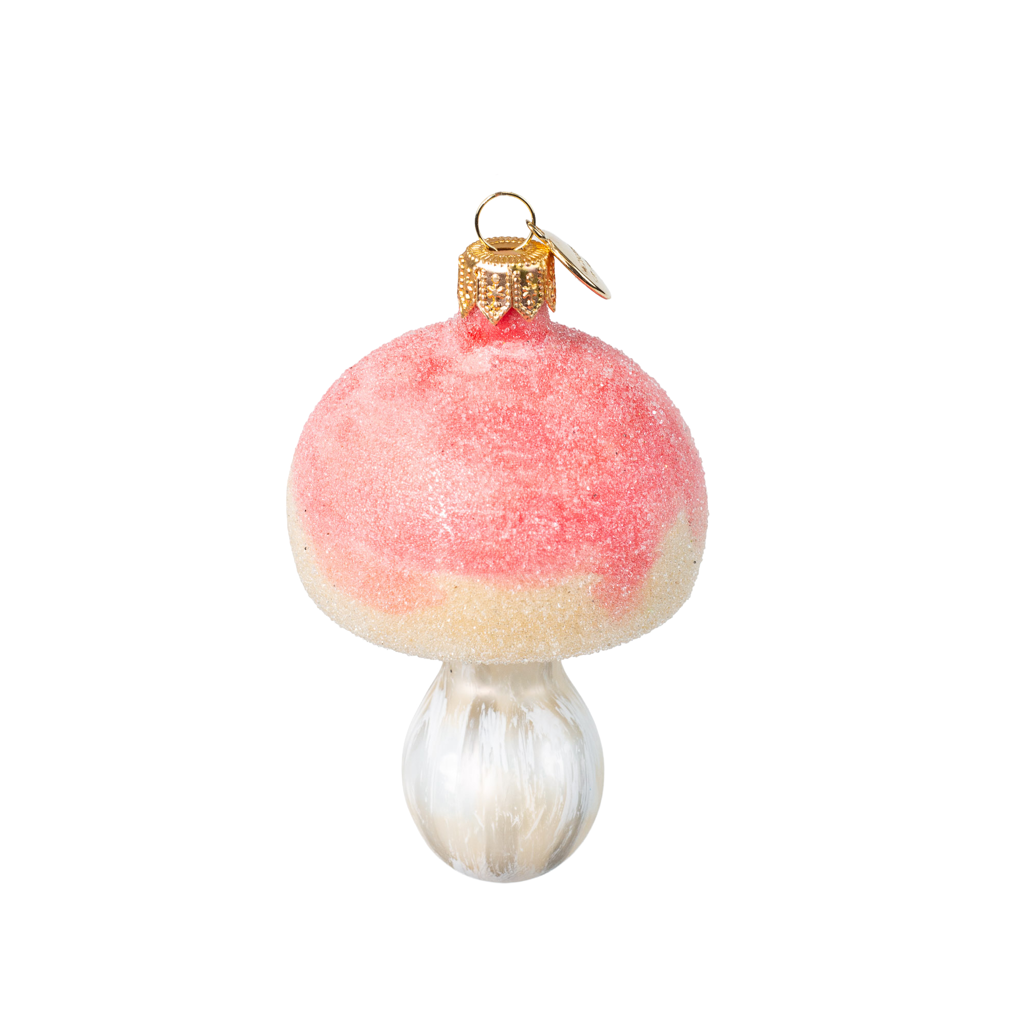 Pilz Pink - Christbaumschmuck - Freigeformte Glaskunst aus Polen