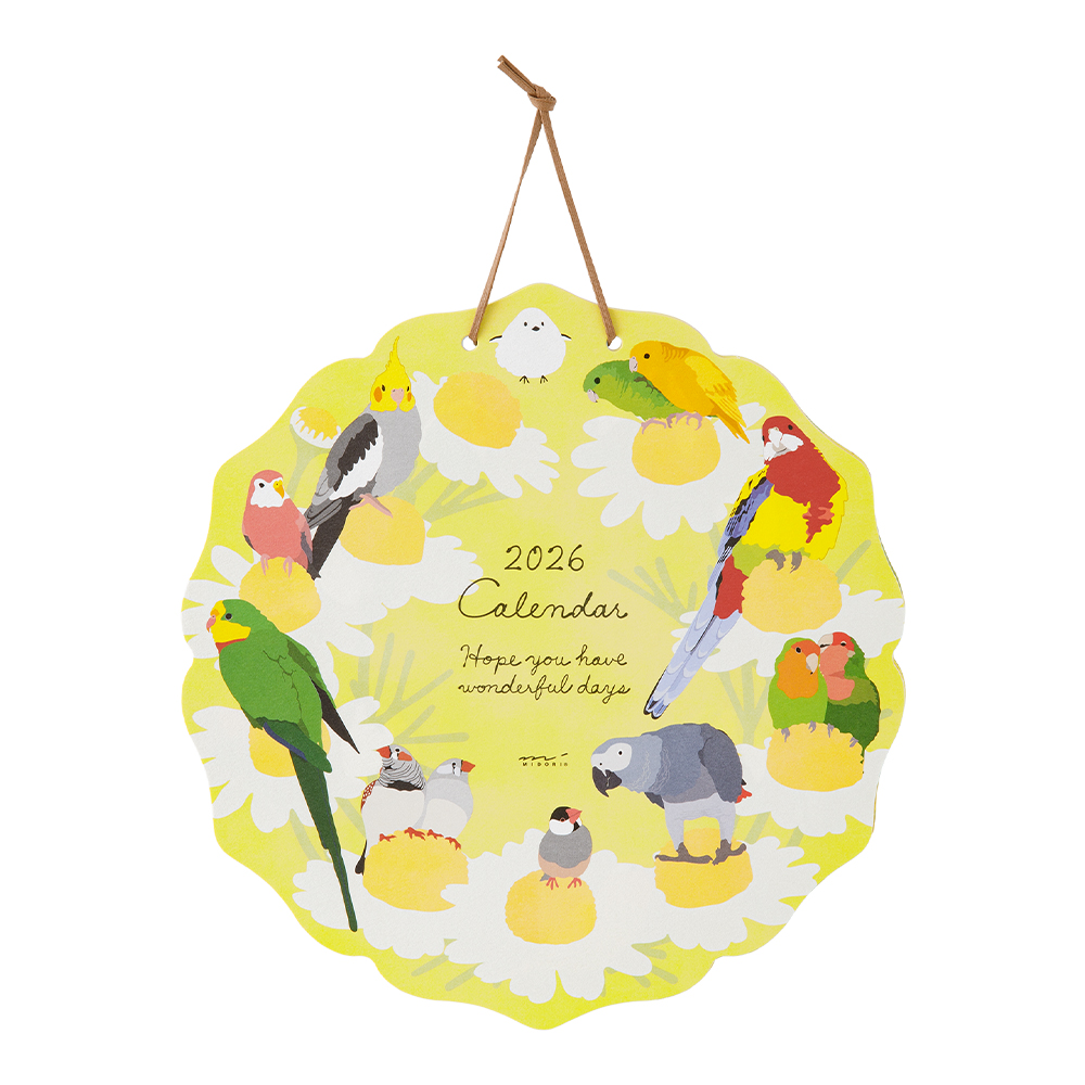 Midori Wandkalender 2026 - Birds Midori Wandkalender 2026 - Birds