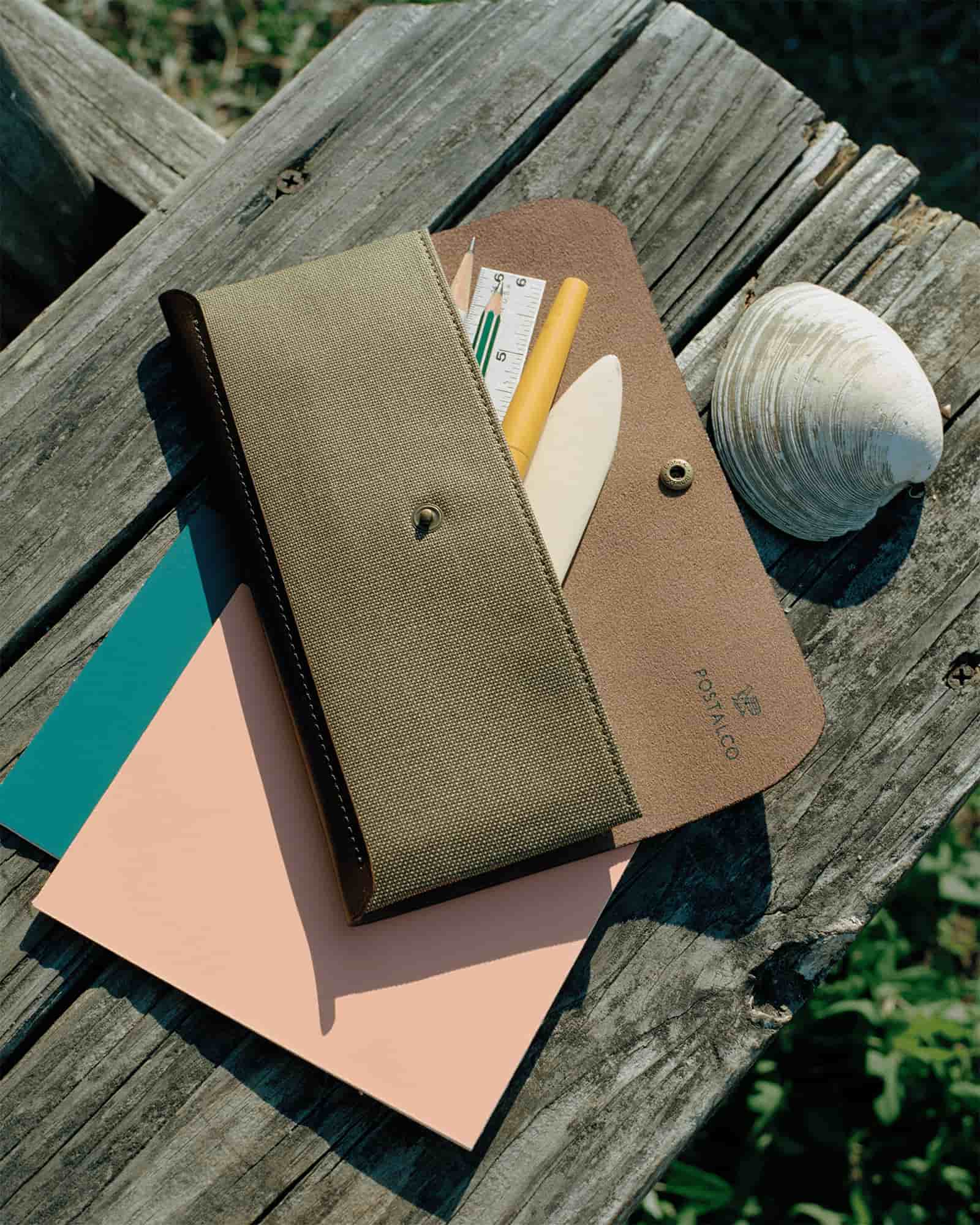 Snap Pen Case - Olivgrün - Stifteetui von Postalco