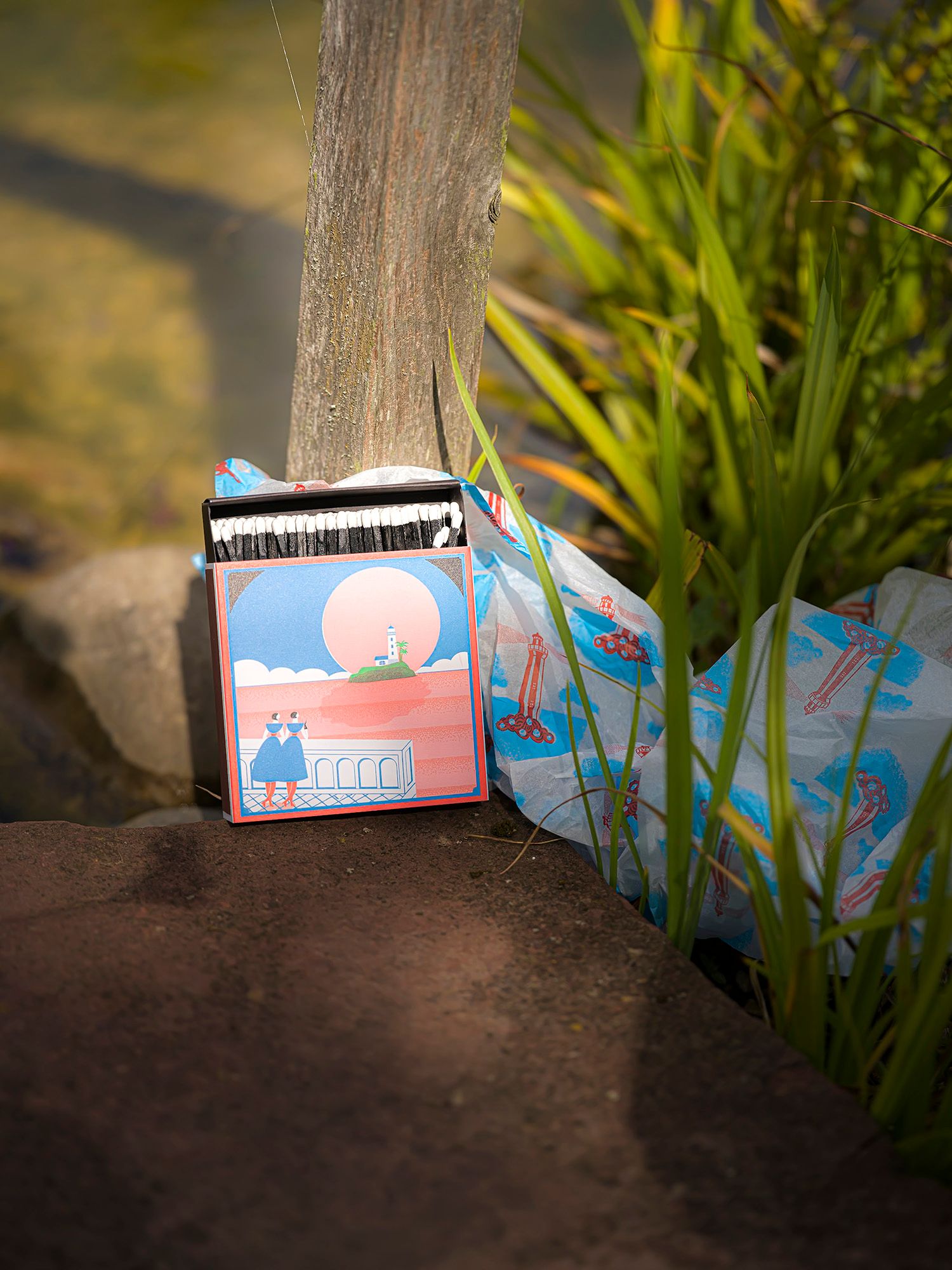 Streichhölzer "Lighthouse View" - Square Matches von Archivist