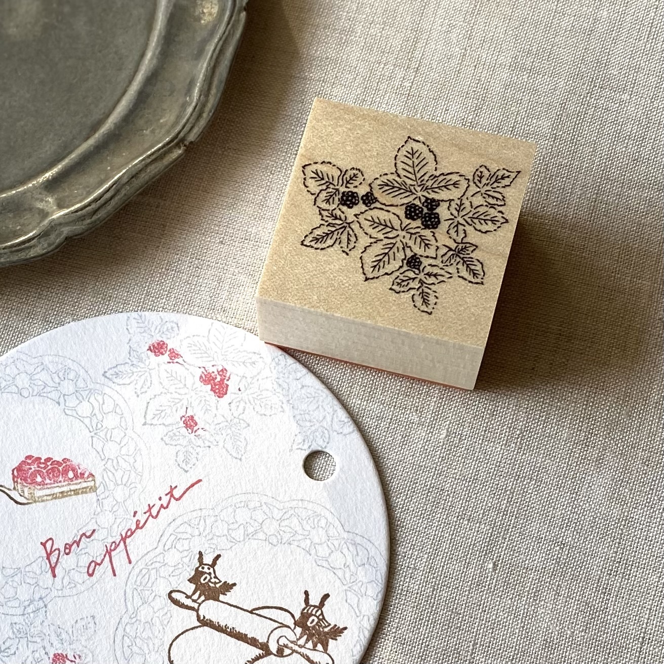 Zweige und Blätter - Japanischer Stempel