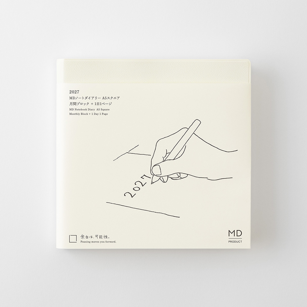 MD Notebook Kalender 1 Day 1 Page 2027 [A5 Quadrat]