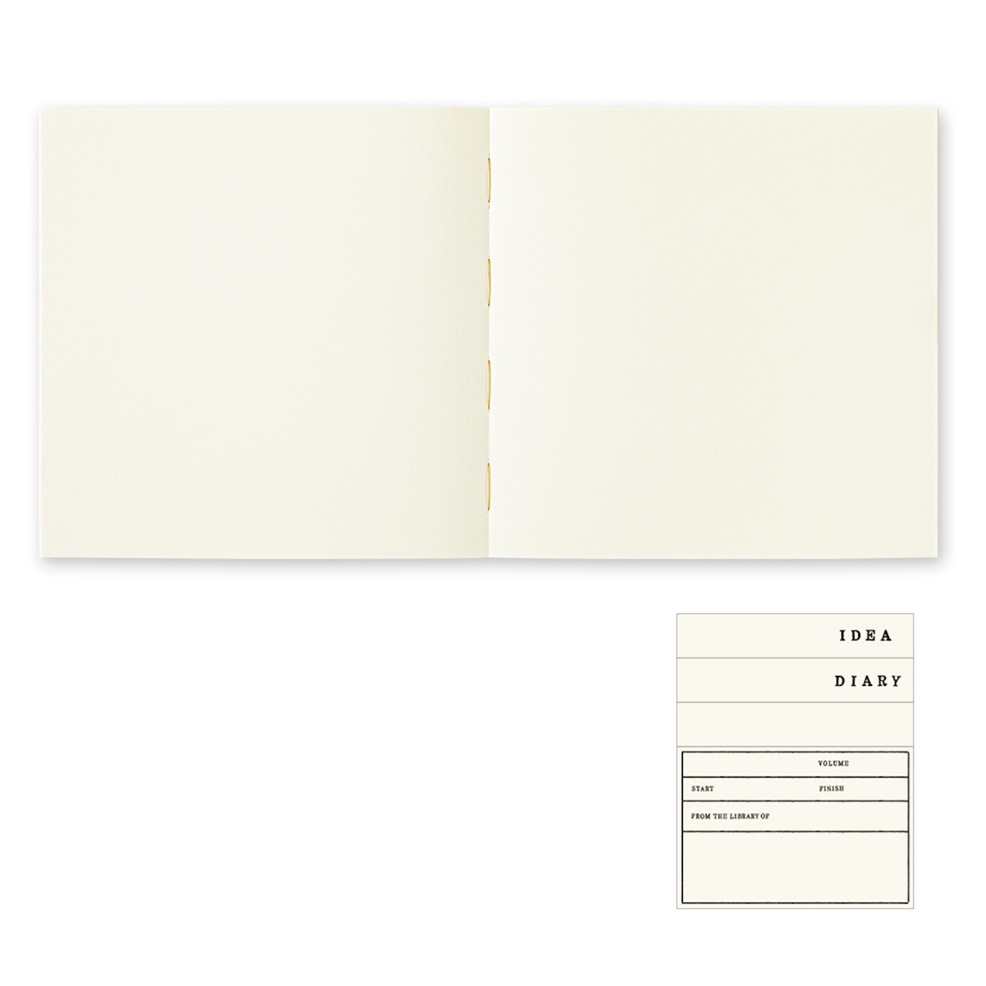 MD Notebook - A5 Quadrat - dickes Papier - Midori Notizbuch