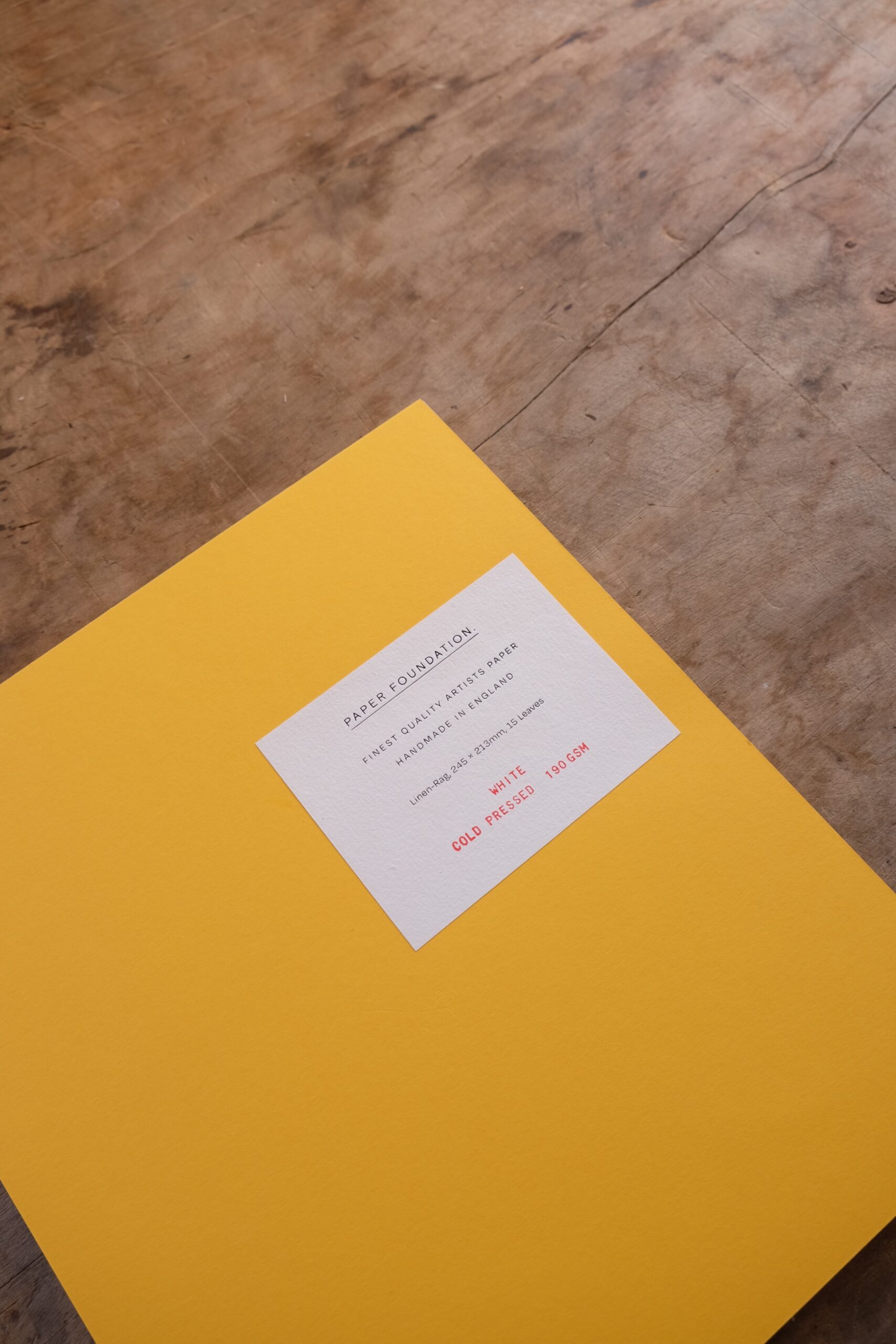 Art Pad M - Zeichenblock - THERMOS YELLOW X WHITE - Paper Foundation