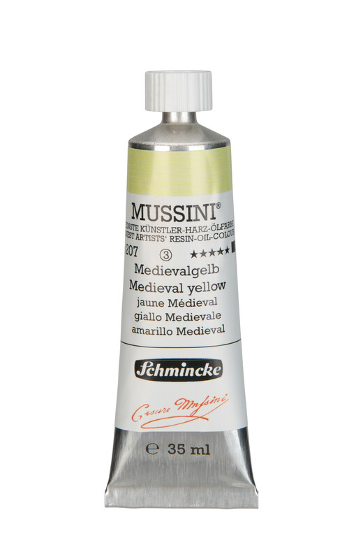 207 - Medievalgelb - 35ml - Mussini Ölfarbe von Schmincke - PG3