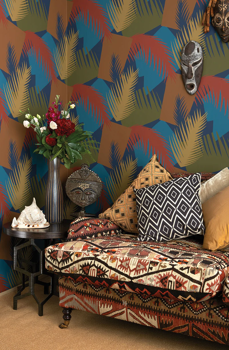 Deco Palm Tapete - 105/8039 - Cole&Son - Geometric II-105-8039-Cole&Son-Geometric II Deco Palm Tapete - 105/8039 - Cole&Son - Geometric II von Cole&Son aus der Kategorie Geometric II mit der Artikelnummer 105-8039