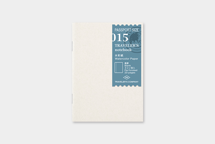 015 - Aquarellpapier, perforiert - TRAVELER'S Notebook Passport-14406006-TRAVELER'S COMPANY JAPAN-Einlagen und Zubehör für Größe "Passport" 015 - Aquarellpapier, perforiert - TRAVELER'S Notebook Passport von TRAVELER'S COMPANY JAPAN aus der Kategorie Einlagen und Zubehör für Größe "Passport" mit der Artikelnummer 14406006
