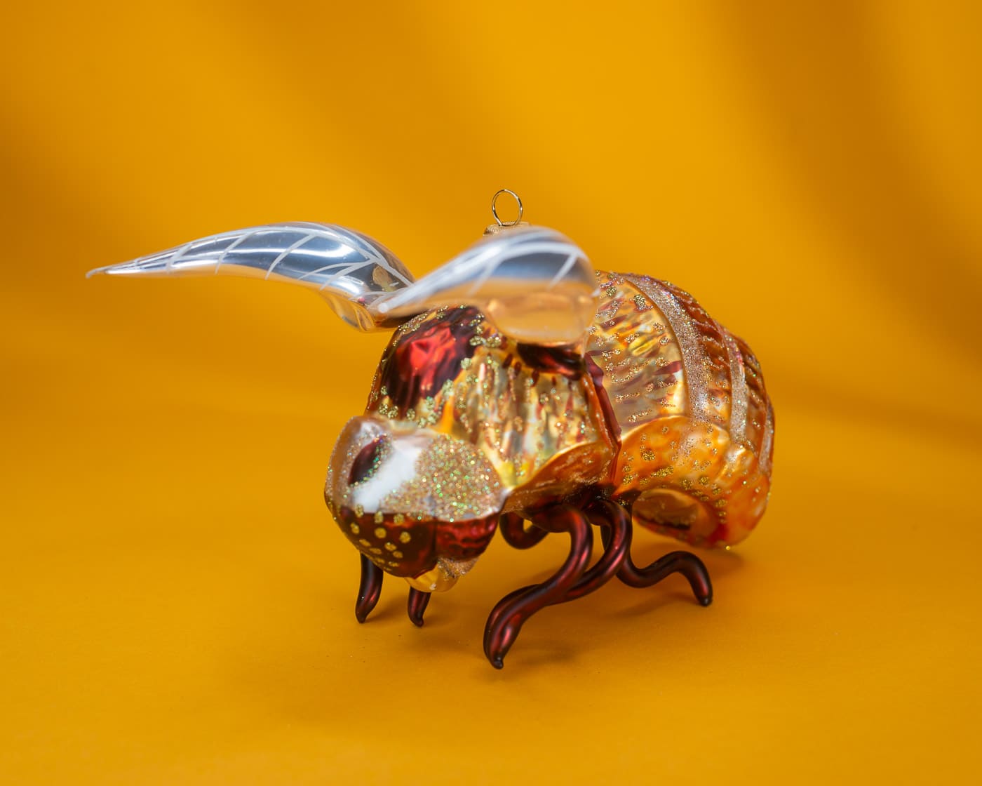 Große Hummel - Christbaumschmuck aus Glas-OF17452-Weihnachtsland-Christbaumschmuck Große Hummel - Christbaumschmuck aus Glas von Weihnachtsland aus der Kategorie Christbaumschmuck mit der Artikelnummer OF17452
