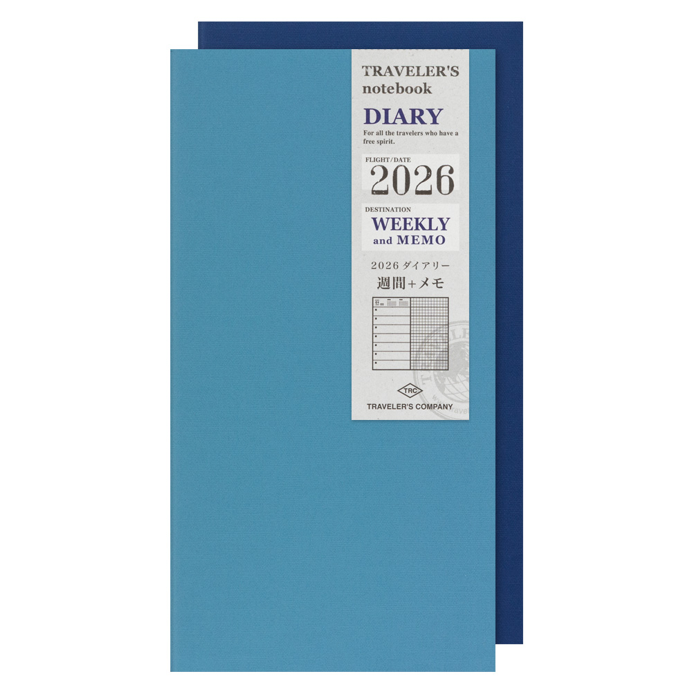 2026 Kalender (Wochenansicht + Memo) - The Traveler's Spirit - TRAVELER'S Notebook Refill 2026 Kalender (Wochenansicht + Memo) - The Traveler's Spirit - TRAVELER'S Notebook Refill