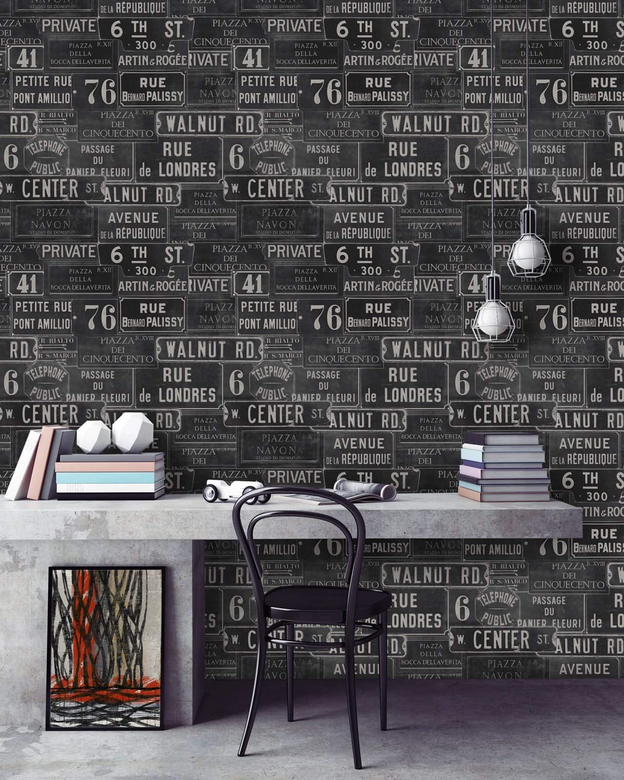 Tapete VINTAGE SIGNS ANTHRACITE-WP20037-MINDTHEGAP-MIND THE GAP Tapete VINTAGE SIGNS ANTHRACITE von MINDTHEGAP aus der Kategorie MIND THE GAP mit der Artikelnummer WP20037