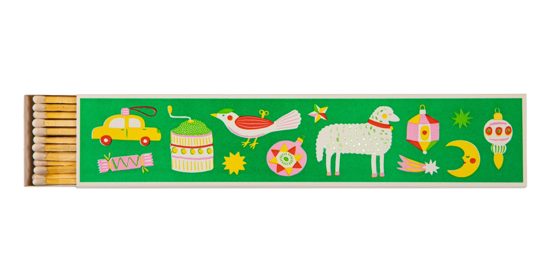 Streichhölzer lang "Christmas Ornaments" - Kaminstreichhölzer von Archivist aus England