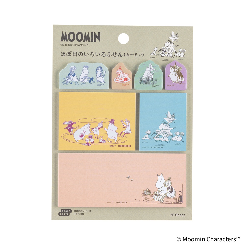 Haftnotizen – Moomin: Various Sticky Notes | Hobonichi