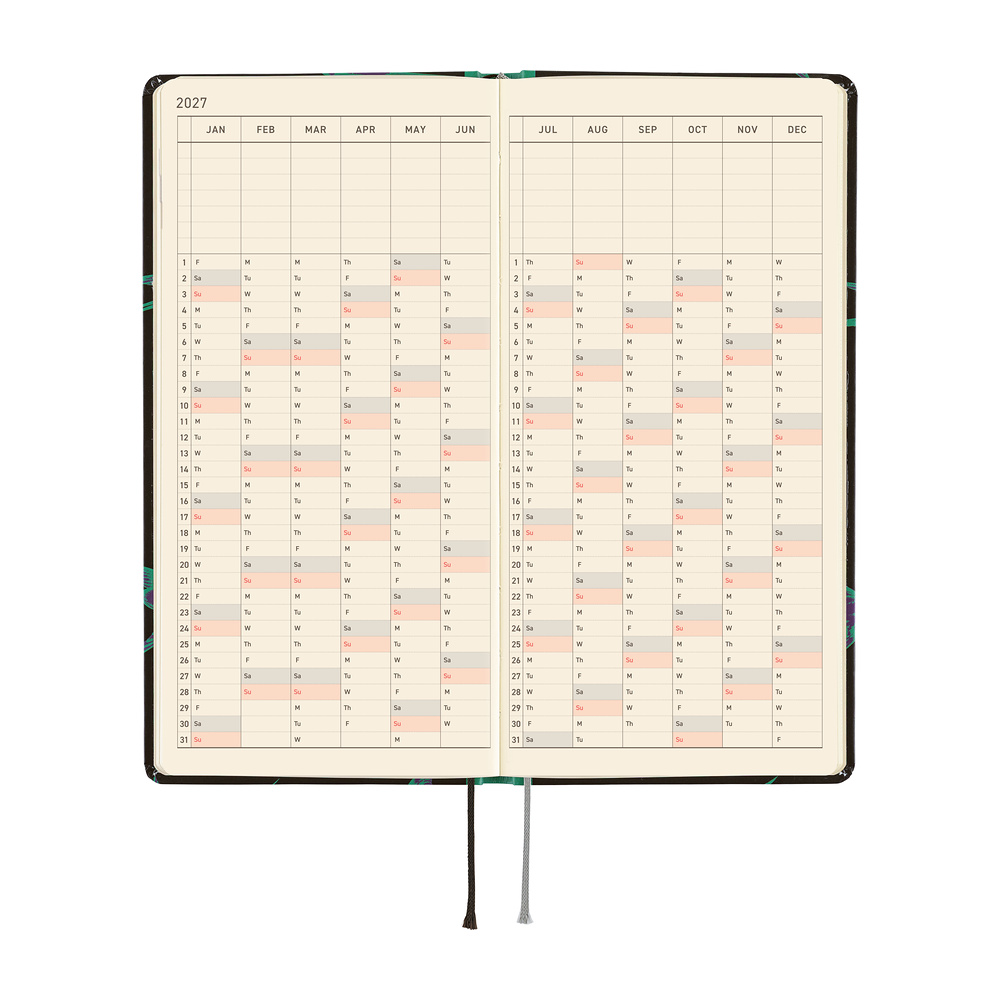 Weeks 2027 englisch – Natal Design: Lucky Swallow | Hobonichi