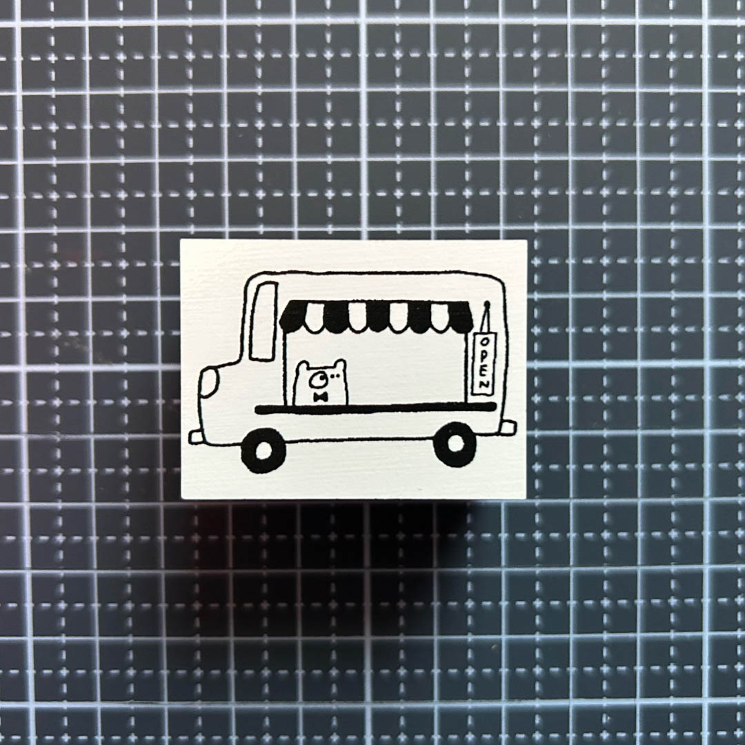 "Kitchen Car" - Ai's paper store - Japanischer Stempel