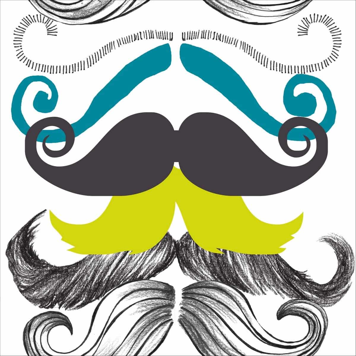 Tapete DIFFERENT MOUSTACHES-WP20089-MINDTHEGAP-MIND THE GAP Tapete DIFFERENT MOUSTACHES von MINDTHEGAP aus der Kategorie MIND THE GAP mit der Artikelnummer WP20089
