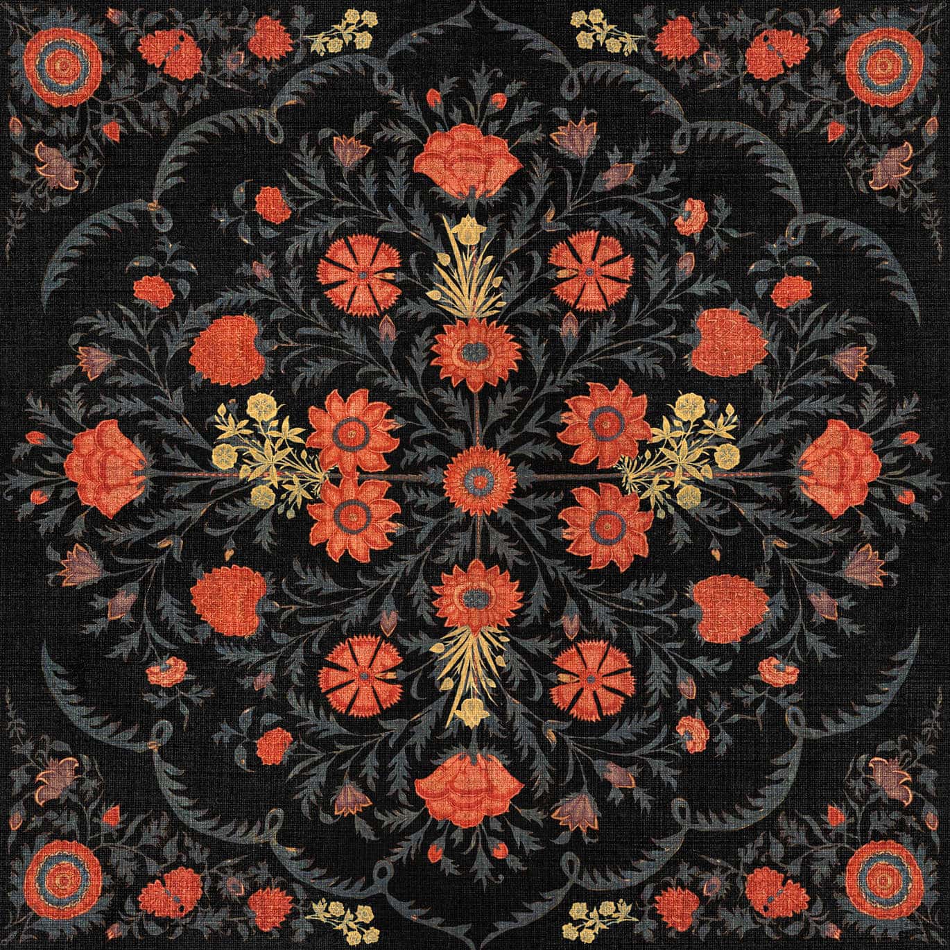 Tapete HINDU BLOOM Anthracite-WP20407-MINDTHEGAP-MIND THE GAP Tapete HINDU BLOOM Anthracite von MINDTHEGAP aus der Kategorie MIND THE GAP mit der Artikelnummer WP20407