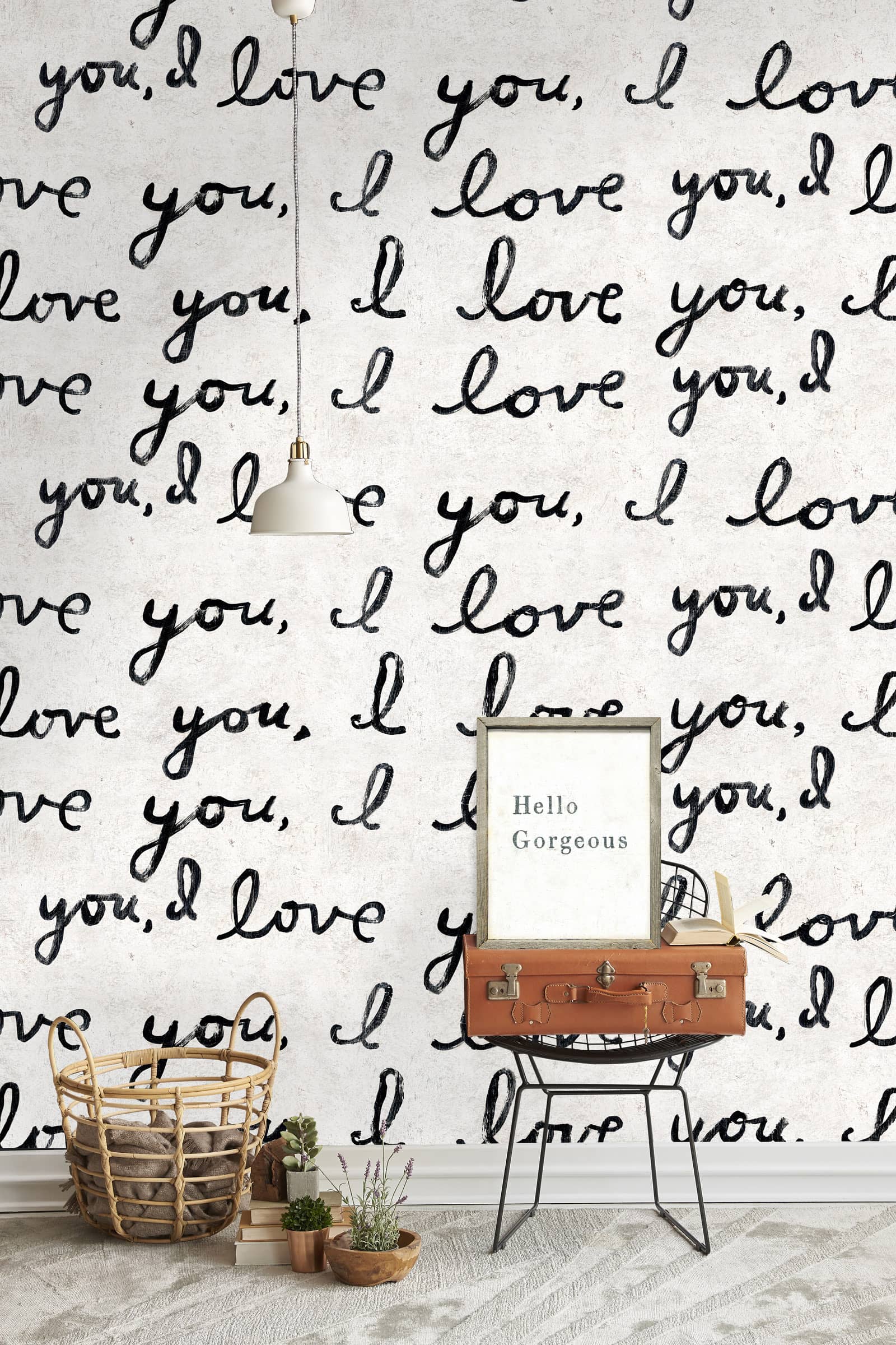 Tapete I LOVE YOU, I LOVE YOU-WP20272-MINDTHEGAP-MIND THE GAP Tapete I LOVE YOU, I LOVE YOU von MINDTHEGAP aus der Kategorie MIND THE GAP mit der Artikelnummer WP20272