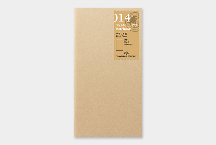 014 - Kraftpapier Notizheft - TRAVELER'S Notebook Refill von TRAVELER'S COMPANY JAPAN aus der Kategorie Einlagen und Zubehör für Größe "Regular" mit der Artikelnummer 14365006