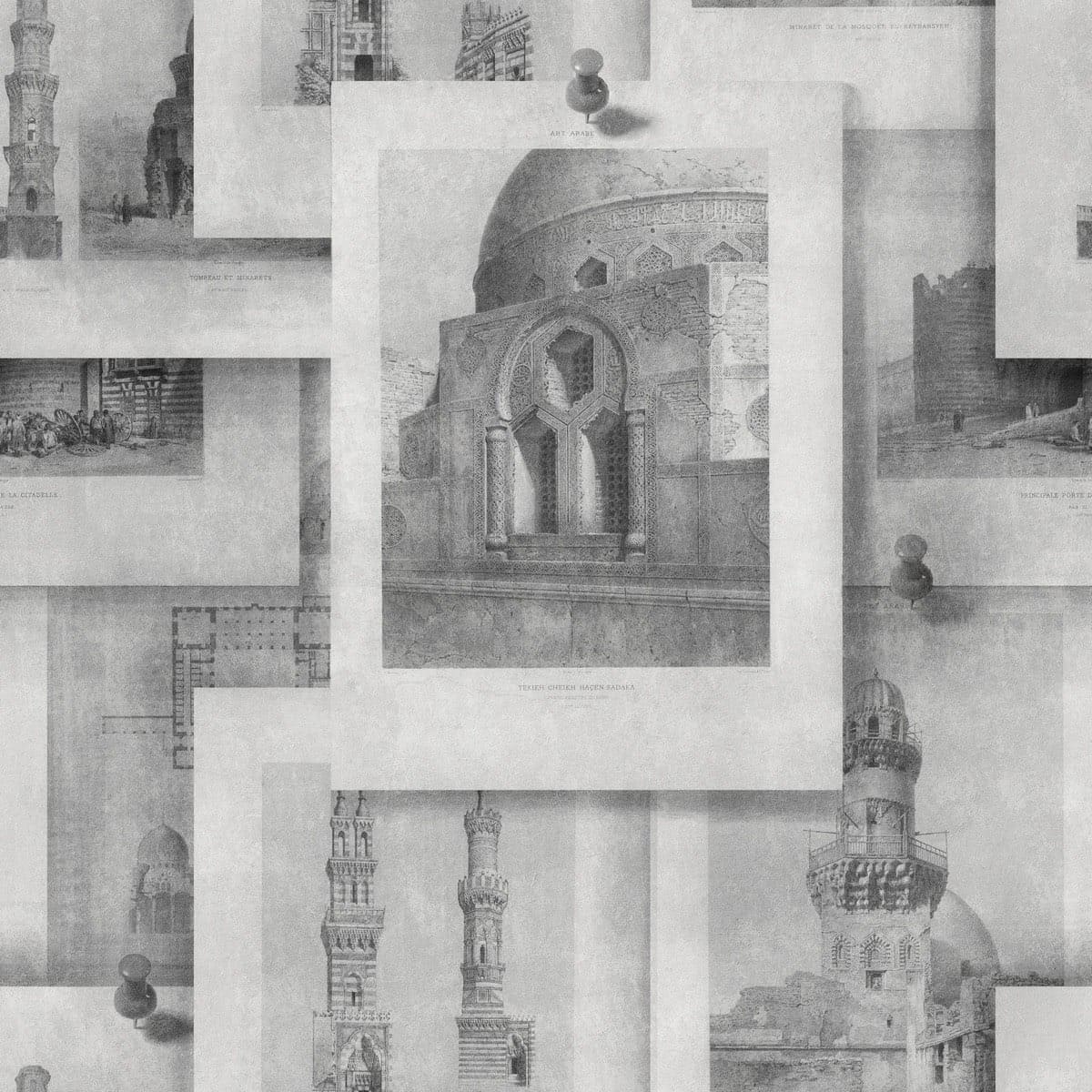 Tapete ARABIAN MONUMENTS NEUTRAL-WP20074-MINDTHEGAP-MIND THE GAP Tapete ARABIAN MONUMENTS NEUTRAL von MINDTHEGAP aus der Kategorie MIND THE GAP mit der Artikelnummer WP20074