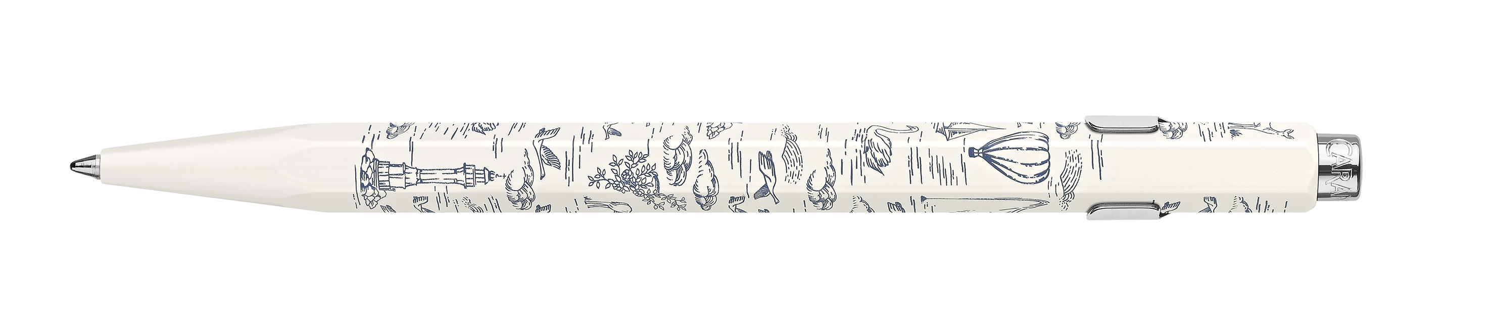Kugelschreiber 849™ Toile de Jouy Weiß - Sonderedition