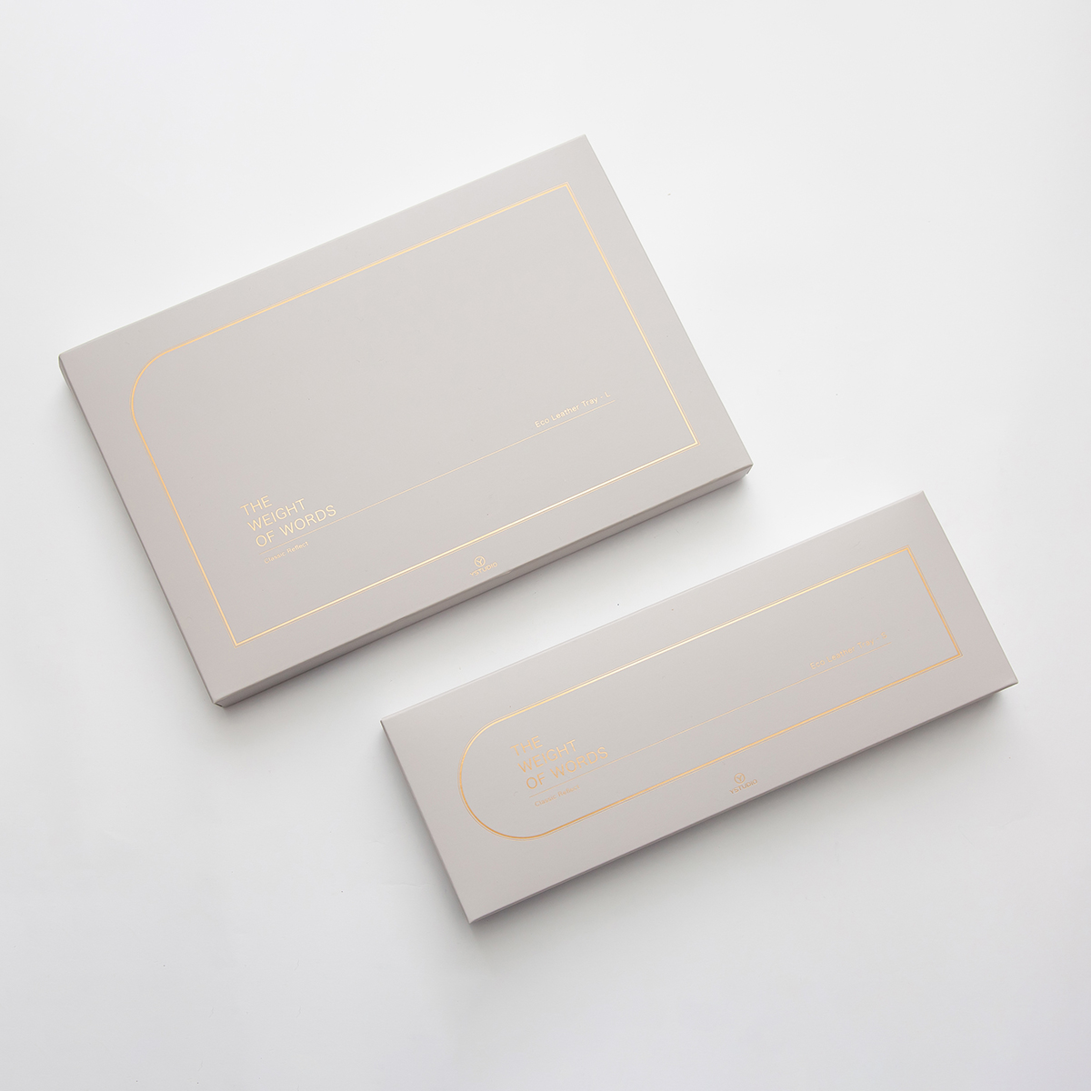 Classic Reflect - Eco Leather Tray - Brick Red - S - YSTUDIO