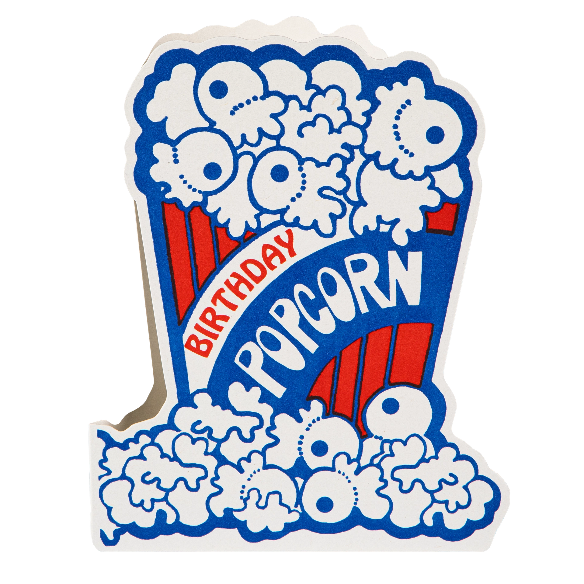 "Popcorn Birthday" - 3D Klappkarte - Cut-Out Card von Archivist