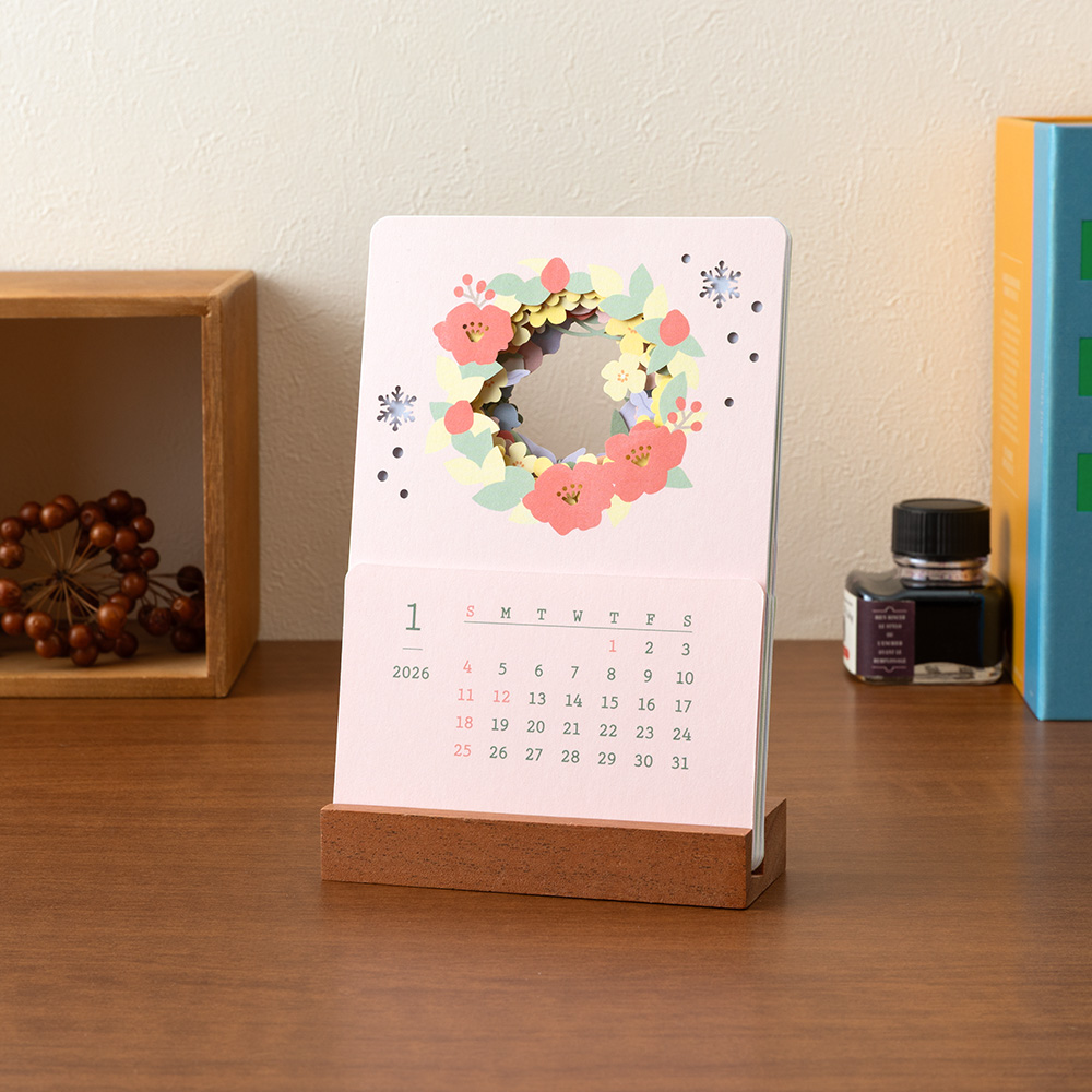 Midori Tischkalender 2026 - Flowers Midori Tischkalender 2026 - Flowers