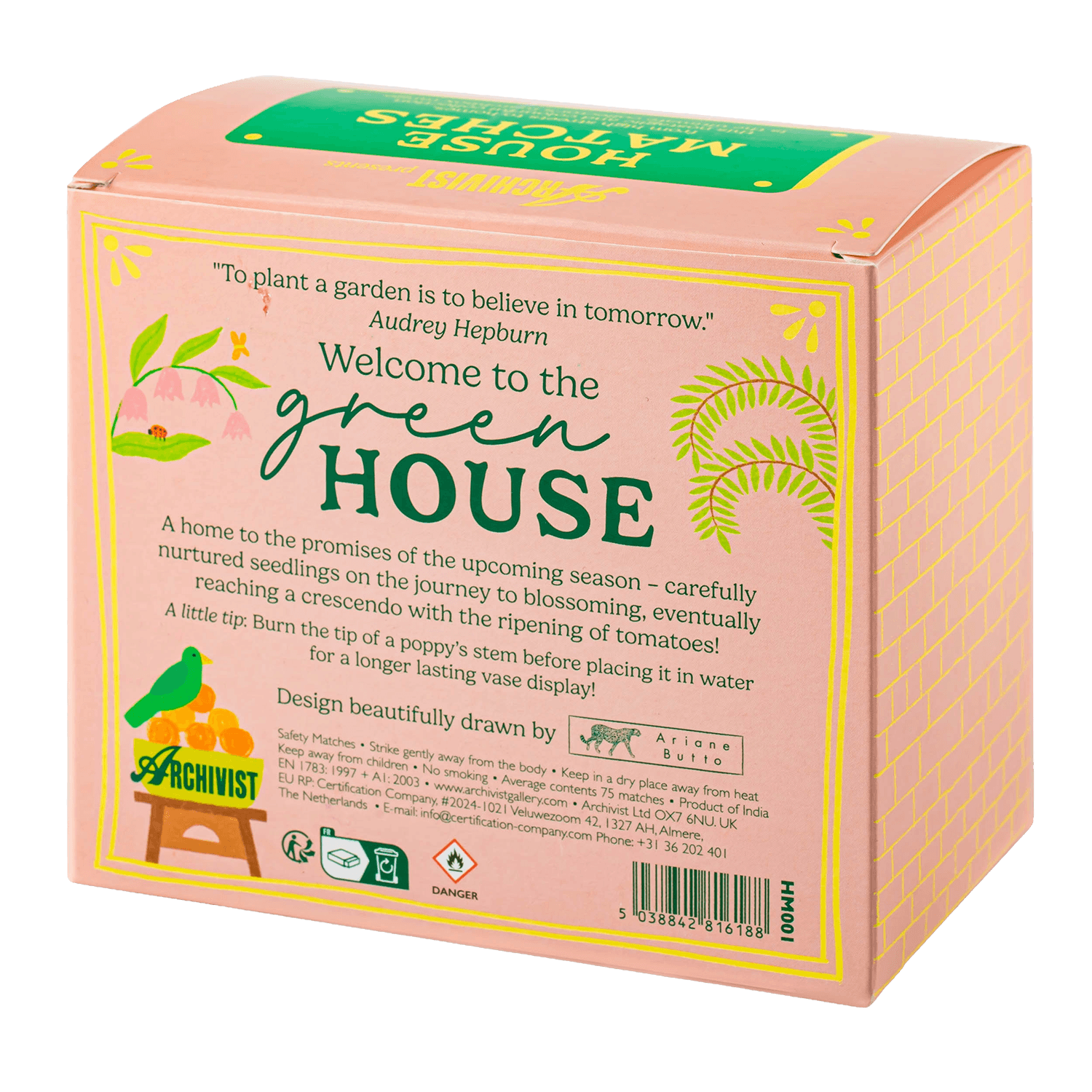 Streichhölzer "Greenhouse House"