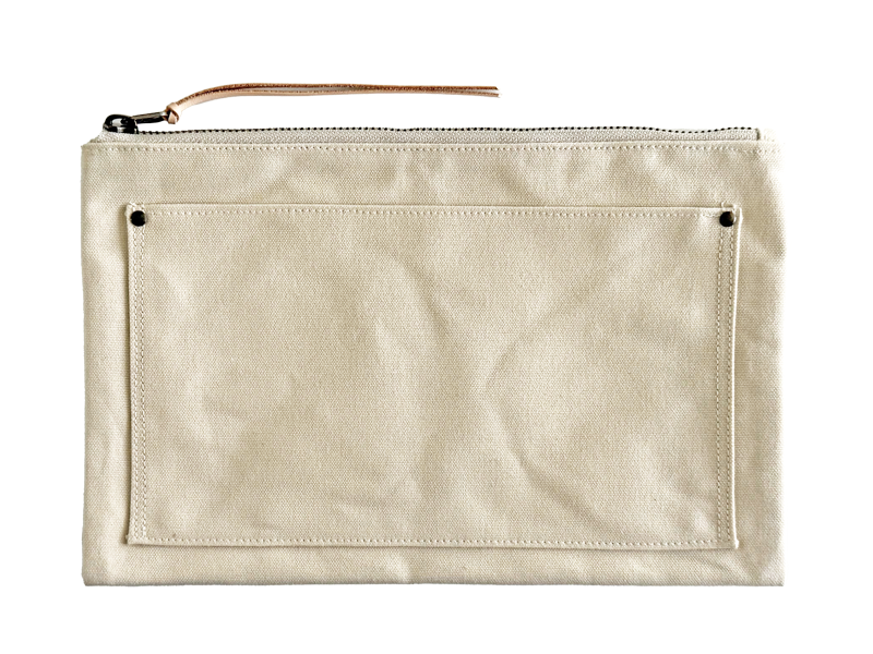 HIRA pouch / Large - Ivory - Etui von Yuruliku