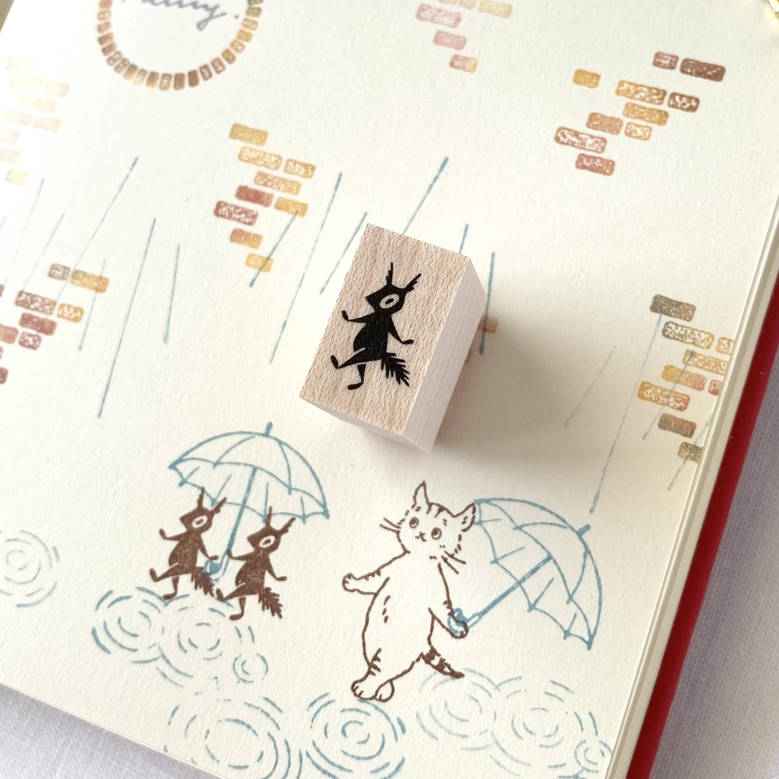 Eichhörnchen - links - Japanischer Stempel