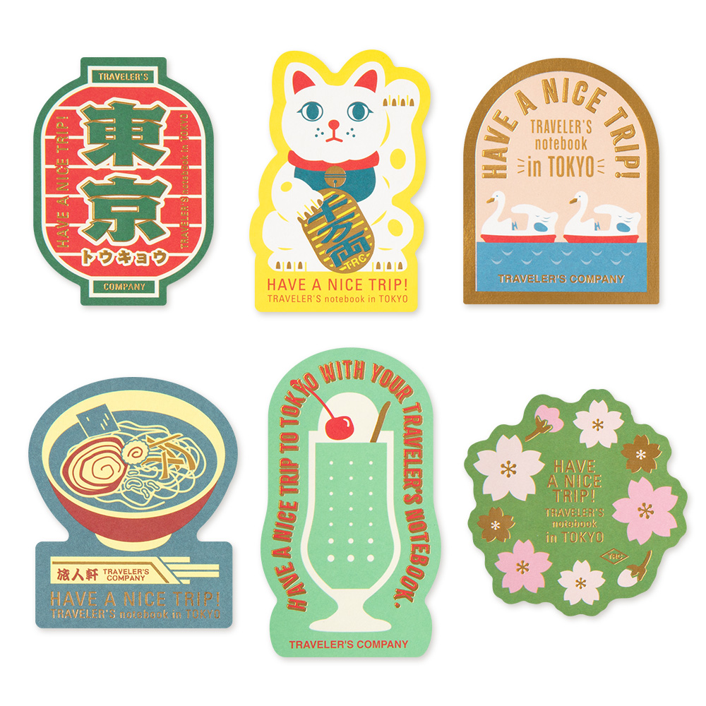 TRAVELER'S Notebook TOKYO Sticker Set von TRAVELER'S COMPANY JAPAN aus der Kategorie Limited Editionen und Raritäten mit der Artikelnummer 84807006