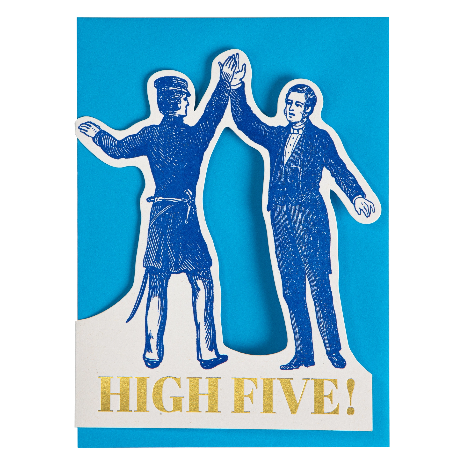 "High Five" - 3D Klappkarte - Cut-Out Card von Archivist