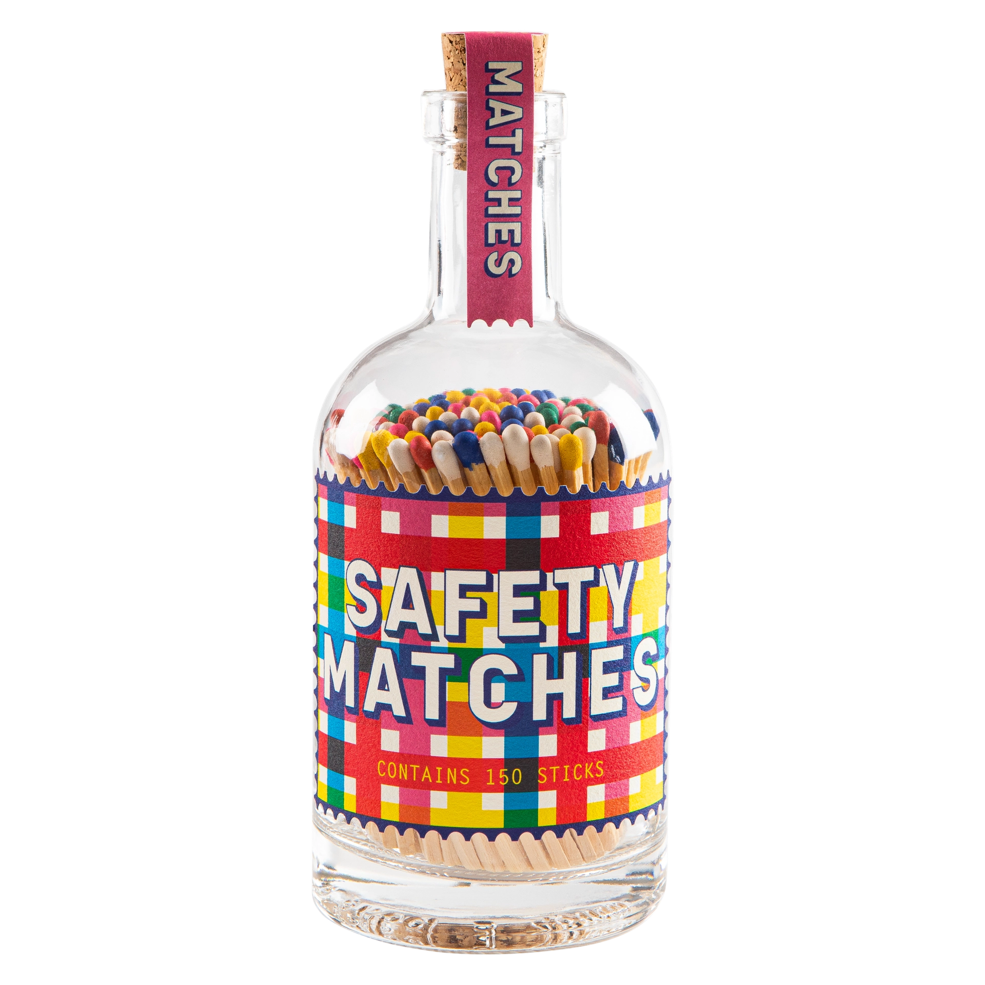 Streichhölzer "Gingham" im Glas - Streichholzflasche von Archivist