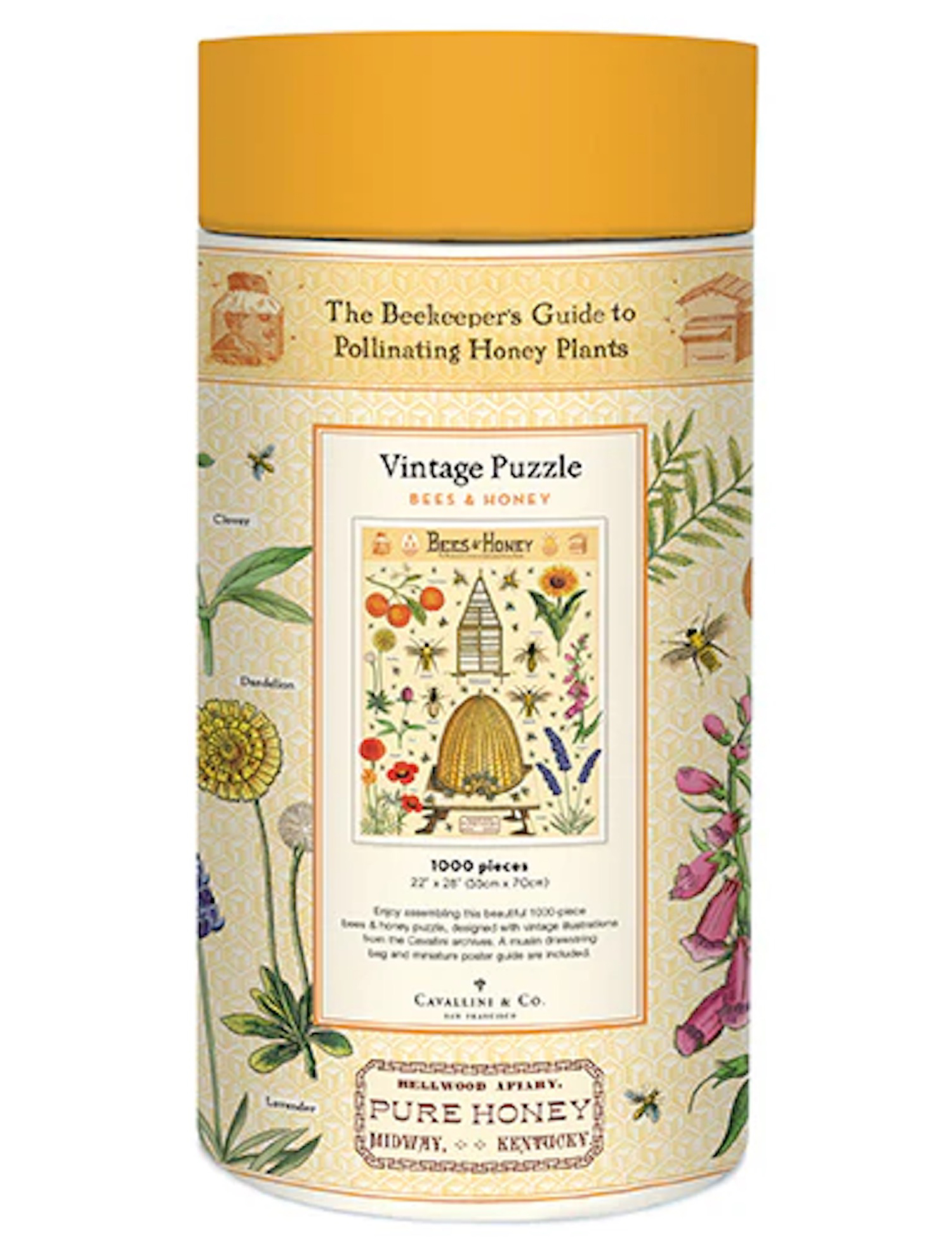 Bees & Honey - Vintage Puzzle von Cavallini - 1.000 Teile