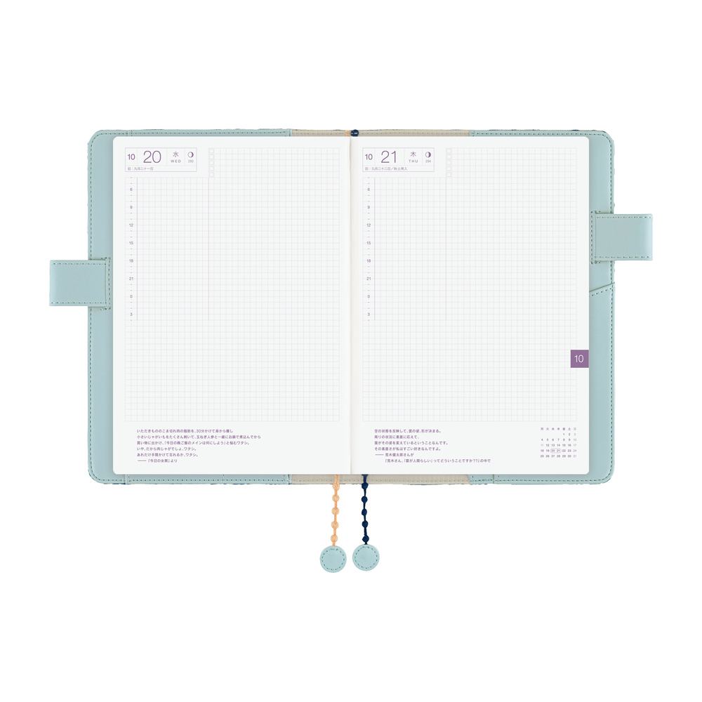 Hülle A5 Cousin – minä perhonen: felice (Blue) | Hobonichi